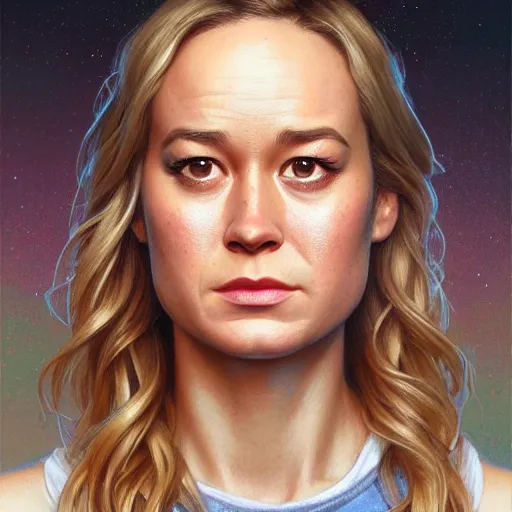 Image similar to portrait painting of brie larson as a skrull, ultra realistic, concept art, intricate details, eerie, highly detailed, photorealistic, octane render, 8 k, unreal engine. art by artgerm and greg rutkowski and charlie bowater and magali villeneuve and alphonse mucha