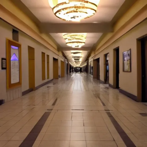 Prompt: mall hallway, craigslist photo