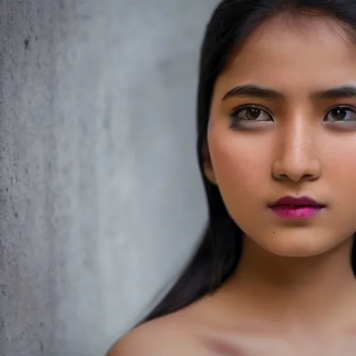 Prompt: a portrait of a young beautiful nepali lady, highly detailed, cinematic lighting, hyperrealistic, 4 k, magical