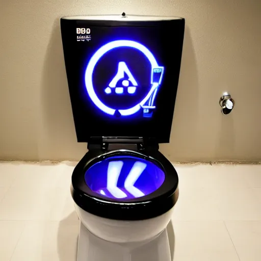 Image similar to RGB gaming toilet