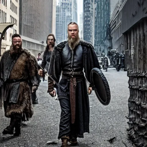 Image similar to ragnar lothbrok in wallstreet,