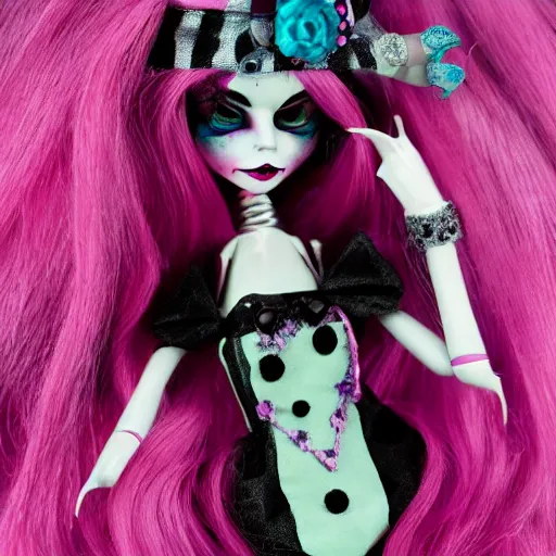 Image similar to monster high haunt couture doll, photography, hd, award winning photo.