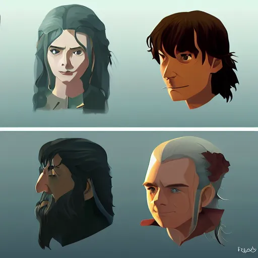 Image similar to face icon stylized minimalist the lord of the rings : the fellowship of the ring 2 0 0 1, loftis, cory behance hd by jesper ejsing, by rhads, makoto shinkai and lois van baarle, ilya kuvshinov, rossdraws global illumination