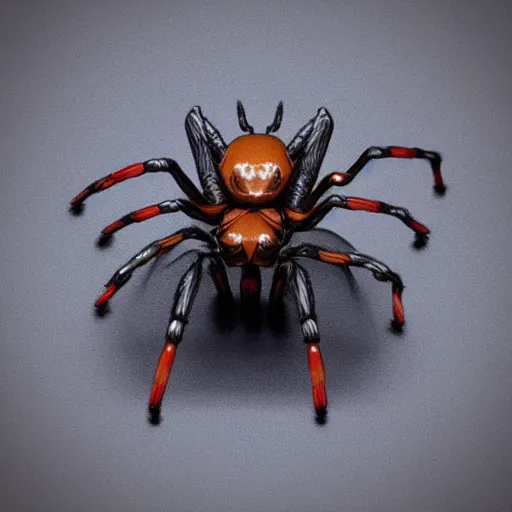 Prompt: cyclops minature horse spider with 8 legs, trending on artstation, scary