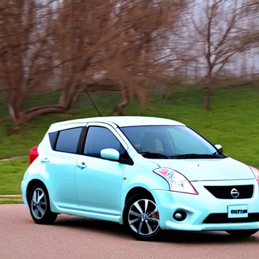 Image similar to a nissan versa suzuki swift sport mix