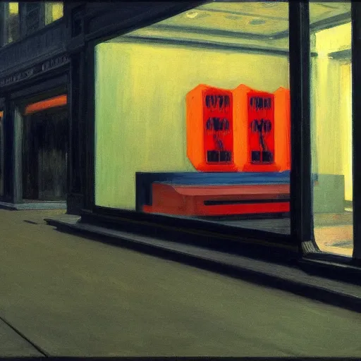 Image similar to Blade Runner by Edward Hopper