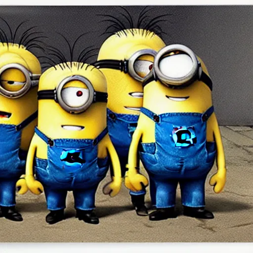 Image similar to the minions by Christian Krohg