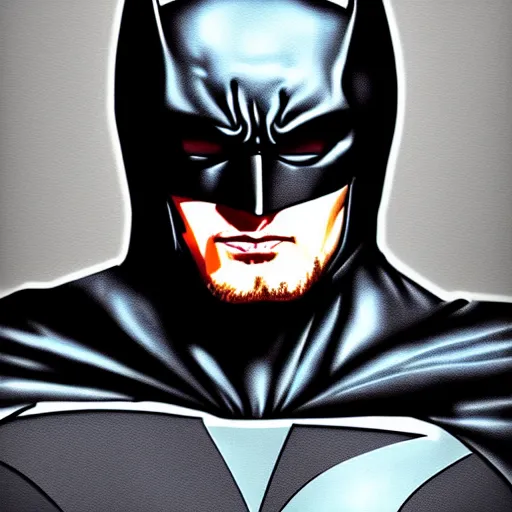 Image similar to jansen ackles as batman, hyper detailed masterpiece, digital art painting, hyper realism aesthetic