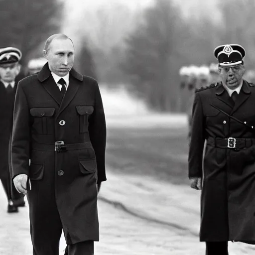 Prompt: Putin looks like Hitler, photography,