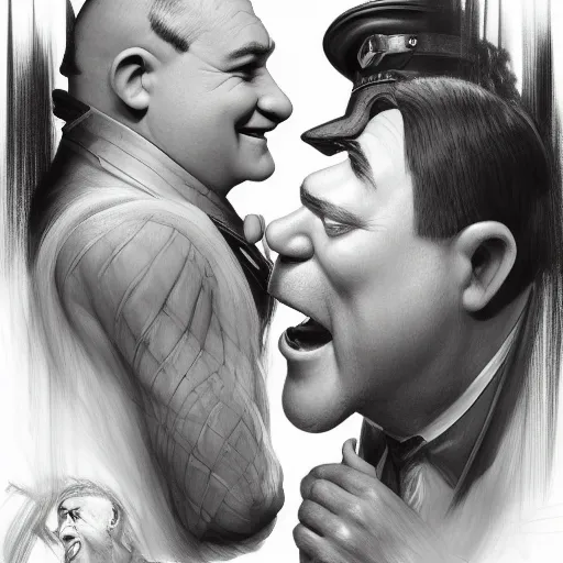 Prompt: Beautiful face Portrait of Shrek and Adolf Hitler drinking together and laughing, powerful , magic, thunders, dramatic lighting, intricate, wild, highly detailed, digital painting, artstation, concept art, smooth, sharp focus, illustration, art by artgerm and greg rutkowski and alphonse mucha, found footage