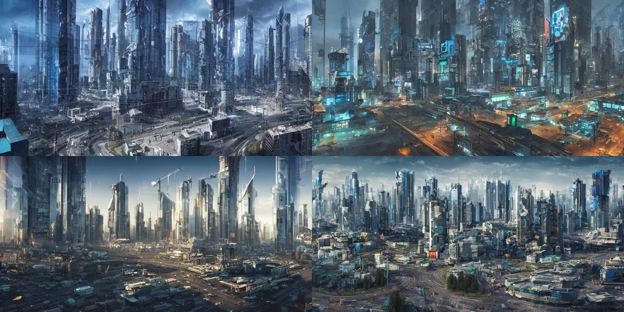 Prompt: city of the future in Russia, cyberpunk, realistic photo, ultra detailed
