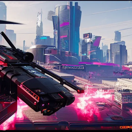 Image similar to Cyberpunk 2077. CP2077. 3840 x 2160. evil drone concept