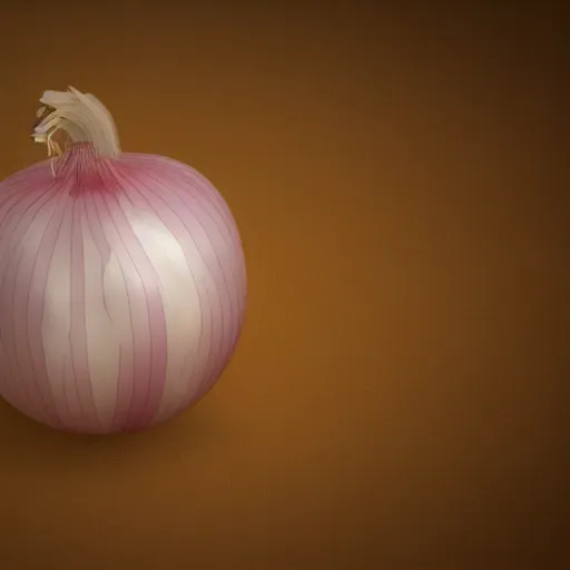 Image similar to onion very sad crying big tears cartoon, 3 d render