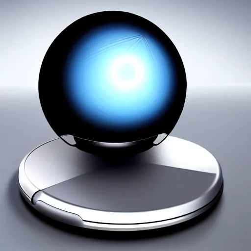 Prompt: concept art of spherical futuristic smartphone, minimalistic design, high performance