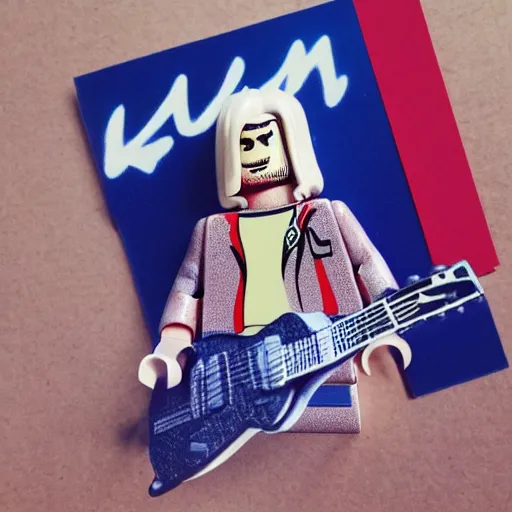 Image similar to lego kurt cobain, unreal enging 5, 8 k