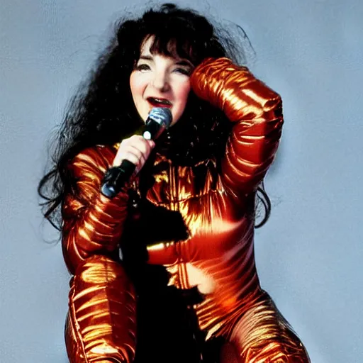 Prompt: kate bush in spacesuit detailed