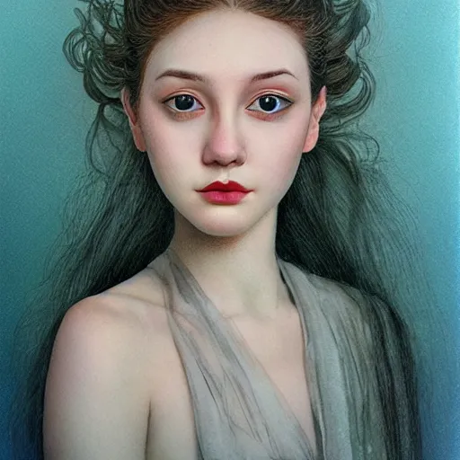 Prompt: photo of young woman by tran nguyen
