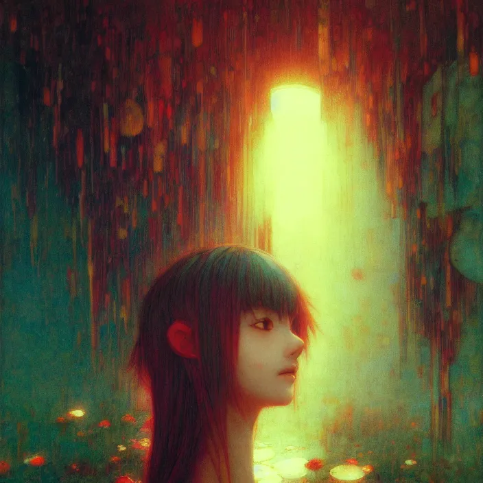 Prompt: mamimi samejima, psychedelic background, female anime character, Lain, uwu, uwu, Luminism Romanticism by John William Waterhouse Beksinski Finnian MacManus Ruan Jia, uwu Hi-Fructose, Artstation, HD, HDR, High Resolution, 1024x1024