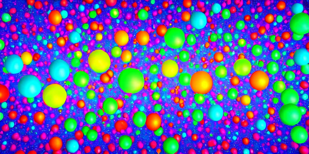 Image similar to floating bubbles, award winning, 8k, hyper colorful, digital art