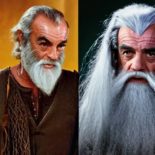 Image similar to Sean Connery as Gandalf