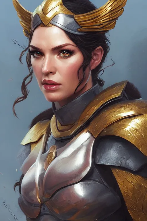 Image similar to amazon valkyrie athena, d & d, fantasy, portrait, highly detailed, headshot, digital painting, trending on artstation, concept art, sharp focus, illustration, art by artgerm and greg rutkowski and magali villeneuve