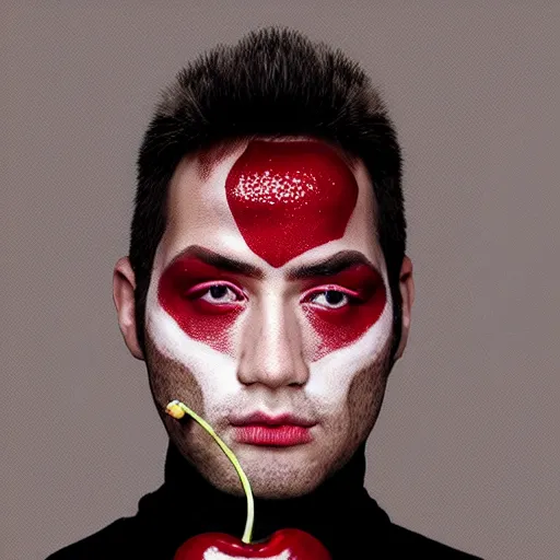 Image similar to Cherry man, makeup