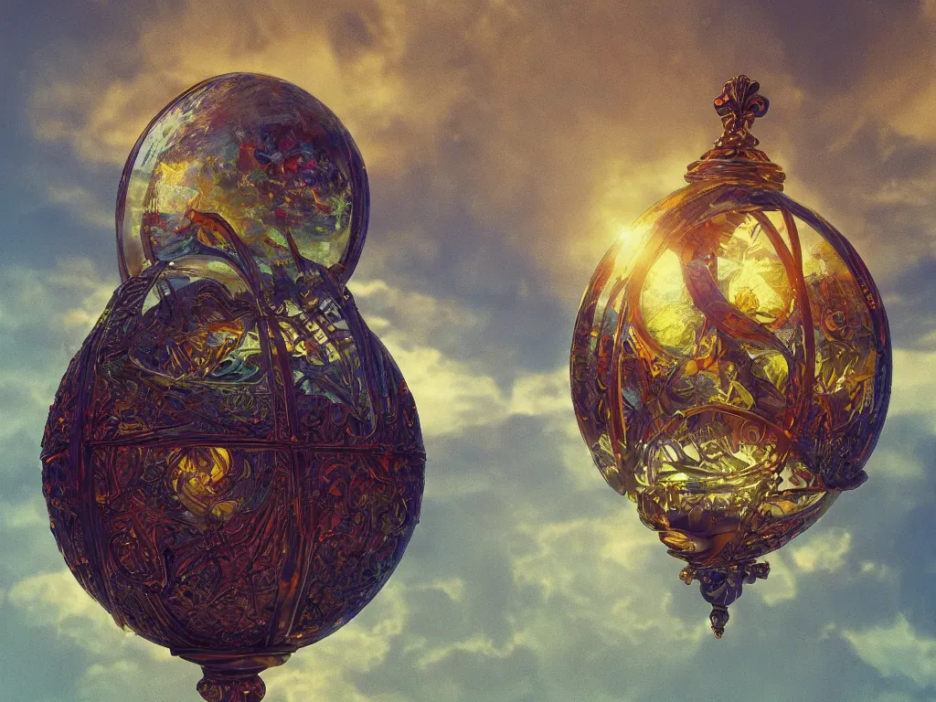 Image similar to 3 d render, sunlight study, kauai, the orb of truth, art nouveau, by jan davidz de heem and ( ( ( ( ( lisa frank ) ) ) ) ), 8 k, sharp focus, octane render