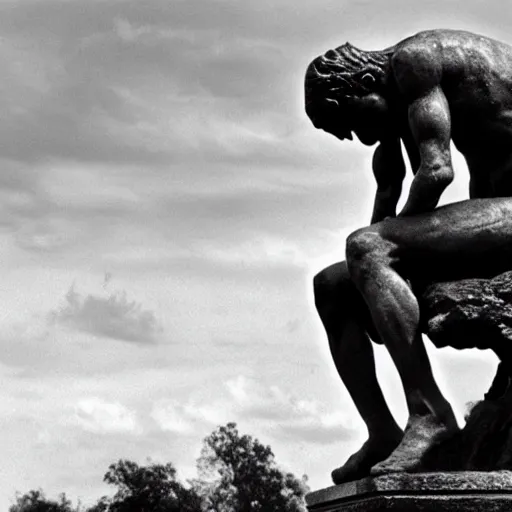 Prompt: surreal photo from the thinker