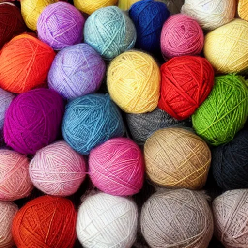 Image similar to a lot of yarn