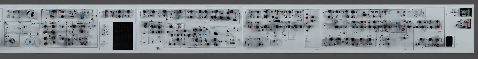 Image similar to 1972 mainframe computer control panel designed by dieter rams