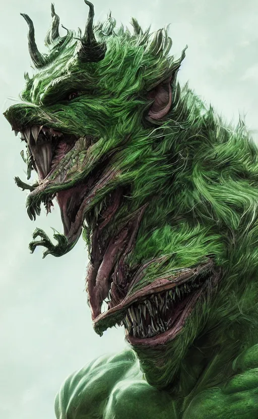 Image similar to portrait of green goblin - sabretooth - hybrid, intricate artwork, concept art, octane render, deviantart, cinematic, key art, hyperrealism, iridescent accents, portrait photograph, nikon 3 5 mm, photograph by greg rutkowski