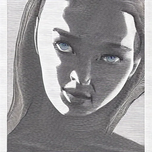 Image similar to anne hathaway retro minimalist portrait by jean giraud, moebius starwatcher comic, 8 k