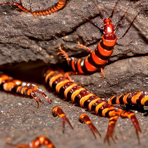 Image similar to gollum - faced centipede