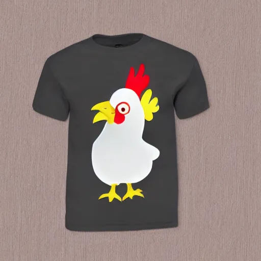 Image similar to cute little chicken with inmate clothes