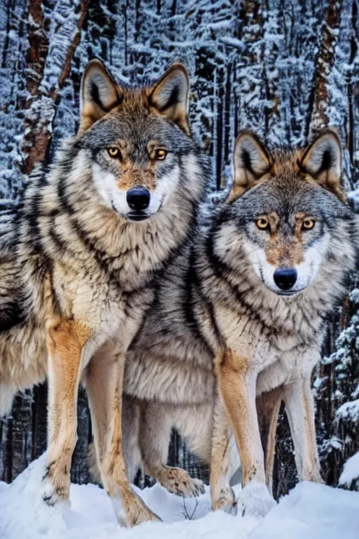 Image similar to wolves in forest winter