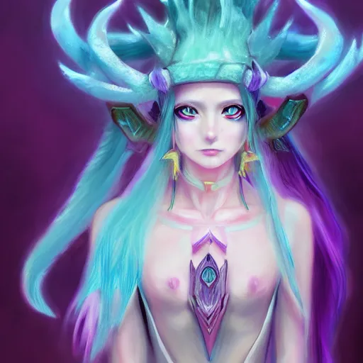 Image similar to pastel anime portrait of dark fantasy as a shaman yedi using dark force to eliminate trump as an anime antagonist by Stanley Artgerm Lau, WLOP, Rossdraws, James Jean, Andrei Riabovitchev, Marc Simonetti, and Sakimichan, trending on artstation