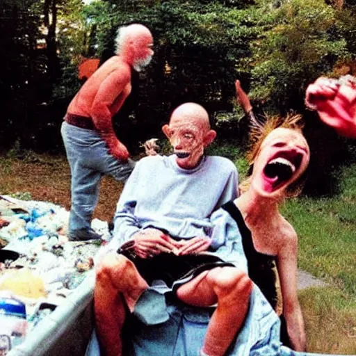 Image similar to found photo of trash humpers getting wild