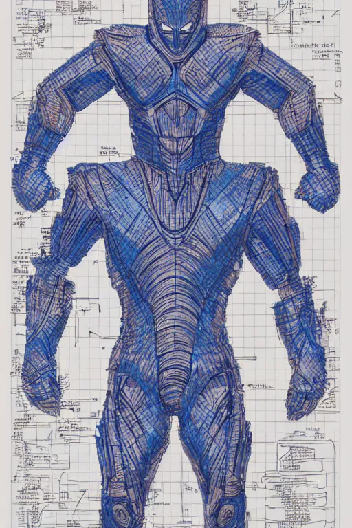 Image similar to ultraman blueprint