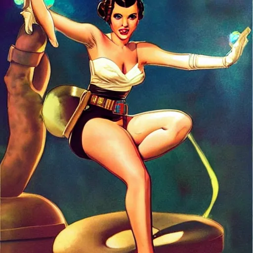 Image similar to princess leia pin up