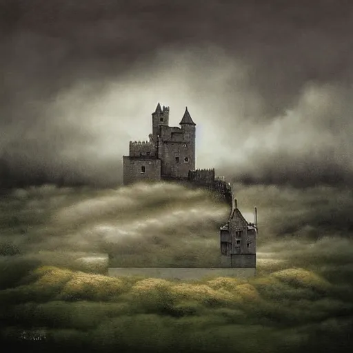 Image similar to castle in clouds by lee madgwick