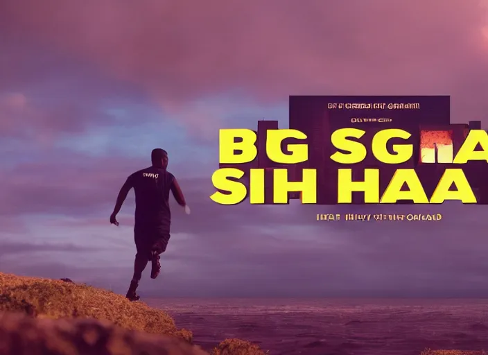 Image similar to Big shaq coming over the horizon , 35mm photography, highly detailed, cinematic lighting, 4k