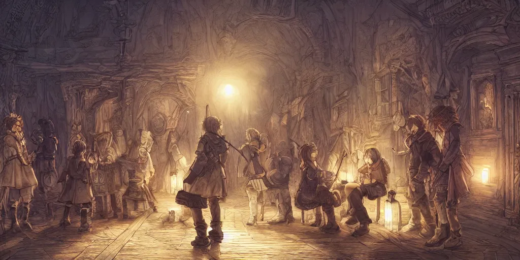 Image similar to it came as a joyous daybreak to end the long night of their captivity. ultrafine highly detailed colorful illustration, intricate linework, sharp focus, octopath traveler, final fantasy, unreal engine highly rendered, global illumination, radiant light, intricate environment