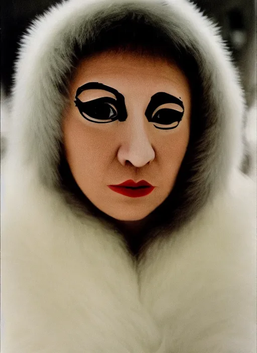 Prompt: 1 9 7 9 a italian movie still a set ordinary people wearing white cotton fur costumes with wooden detailed masks of birds in dark warm light, a character portrait by nadya rusheva, featured on cg society, neo - fauvism, movie still, 8 k, fauvism, cinestill, bokeh, gelios lens