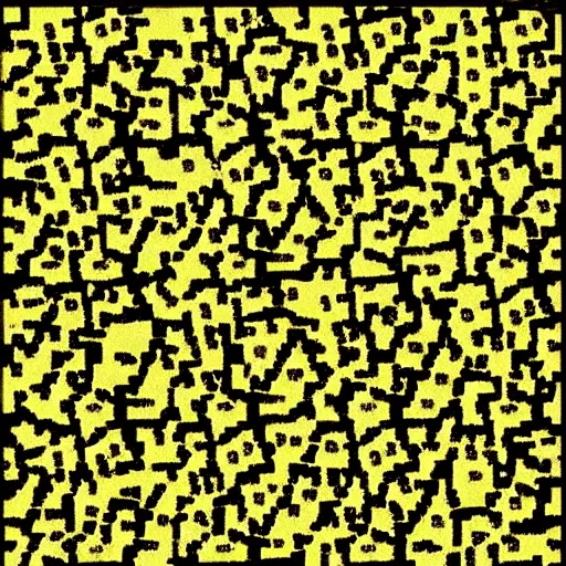 Image similar to autostereogram of pikachu