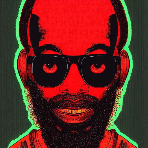 Prompt: portrait of mc ride, by laurie greasley and james stokoe, 4 k, 8 k