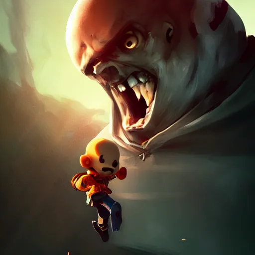 Prompt: super powerful sans, action pose, character portrait, undertale, fan art, alternate universe, epic, cool, awesome, digital art, by marco bucci and greg rutkowski, sharp focus, detailed, cinematic