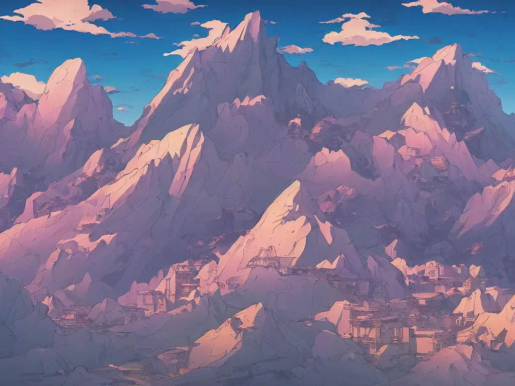 Image similar to mount akina, detailed, cel shaded, by makoto shinkai and moebius and anton fadeev and james gurney,