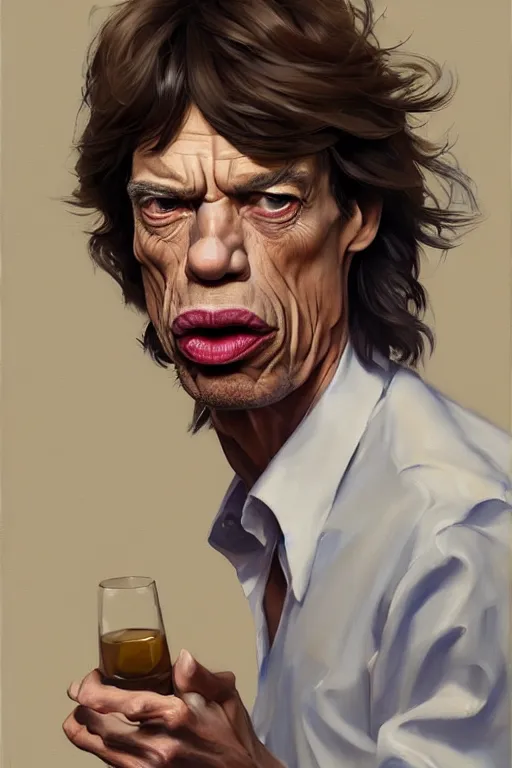 Prompt: mick jagger working in a winery, animation pixar style, by magali villeneuve, artgerm, jeremy lipkin and michael garmash, rob rey and kentaro miura style, golden ratio, trending on art station