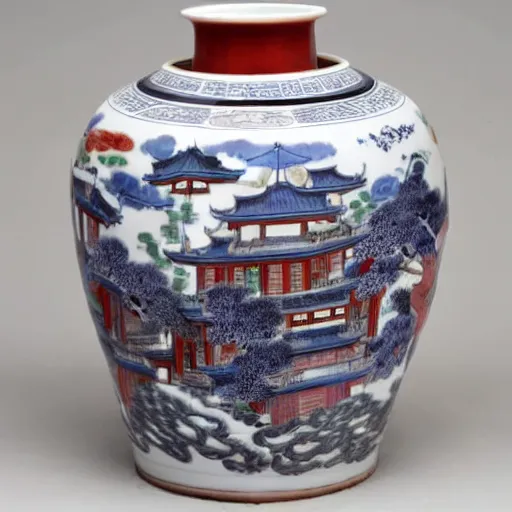 Image similar to photographs of qing dynasty imperial kiln porcelain