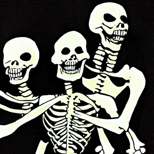 Image similar to spooky scary skeletons